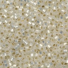 Miyuki Delica Perlen 11/0 - Gilt lined white opal DB-221